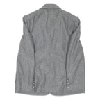 PEREL PARIS Womens Blazer Coat Grey Wool M