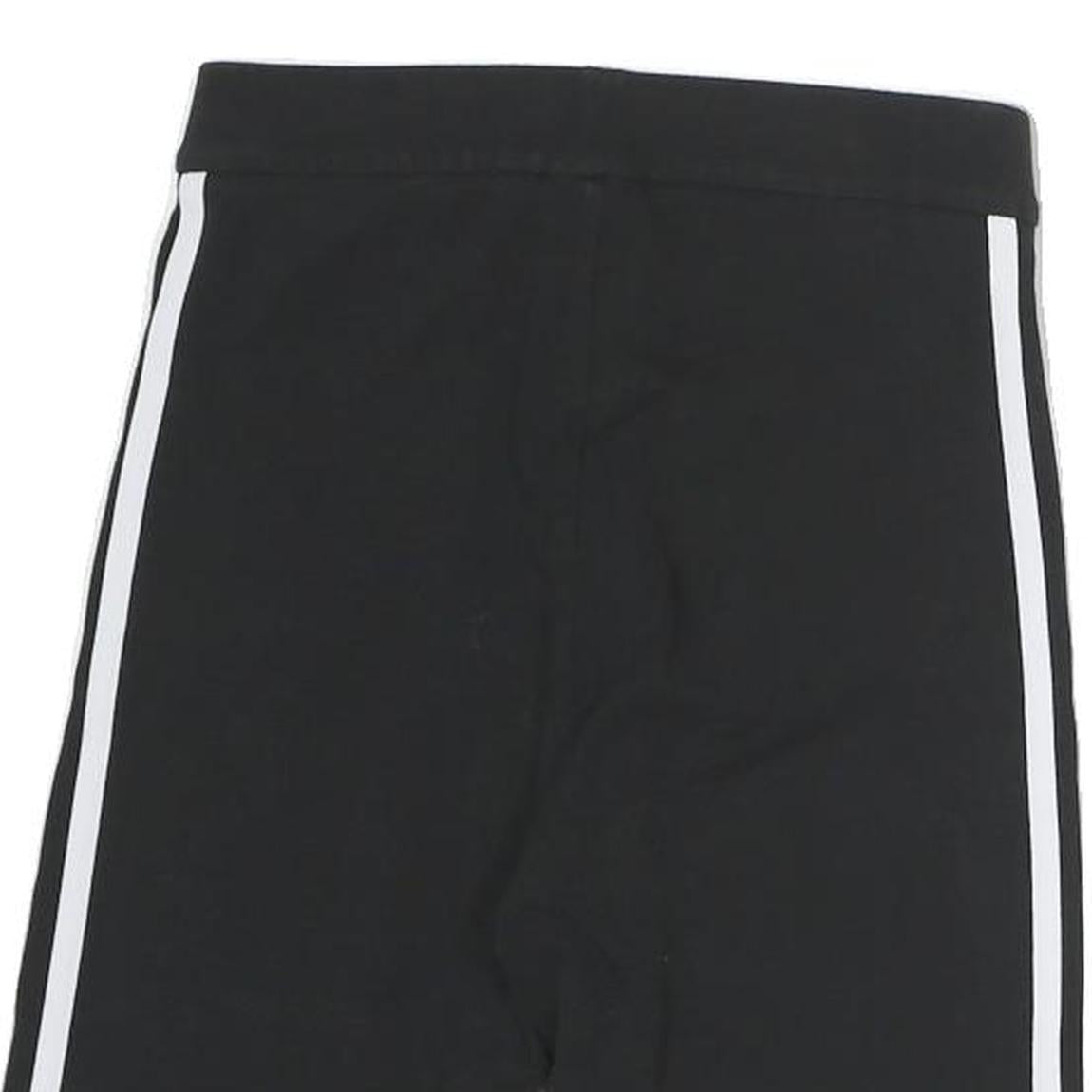 ADIDAS Womens Shorts Black & White Casual Cotton Blend UK 10 W25 Athletic