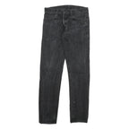 CARHARTT Mens Jeans Black Regular Straight Denim Medium W29 L32 Button Closure