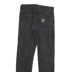 CARHARTT Mens Jeans Black Regular Straight Denim Medium W29 L32 Button Closure