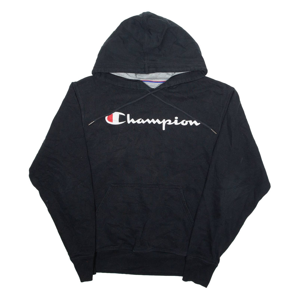 CHAMPION Mens Black Hoodie S