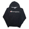 CHAMPION Mens Black Hoodie S
