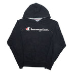 CHAMPION Mens Black Hoodie S
