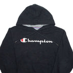CHAMPION Mens Black Hoodie S