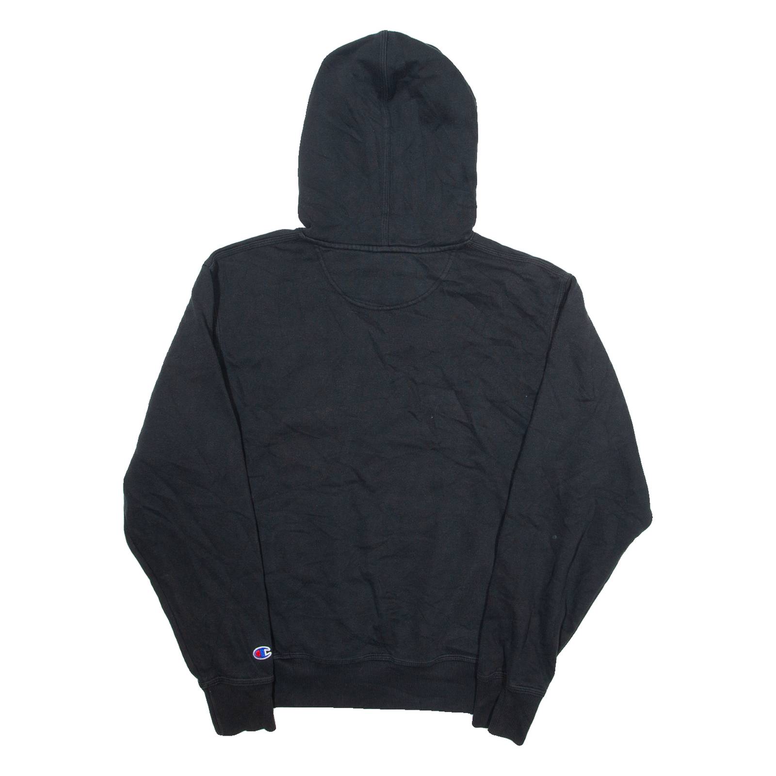 CHAMPION Mens Black Hoodie S