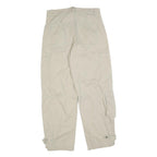 H&M Womens Cotton Blend Beige Regular Fit Cargo Trousers W30 L30 Casual Utility