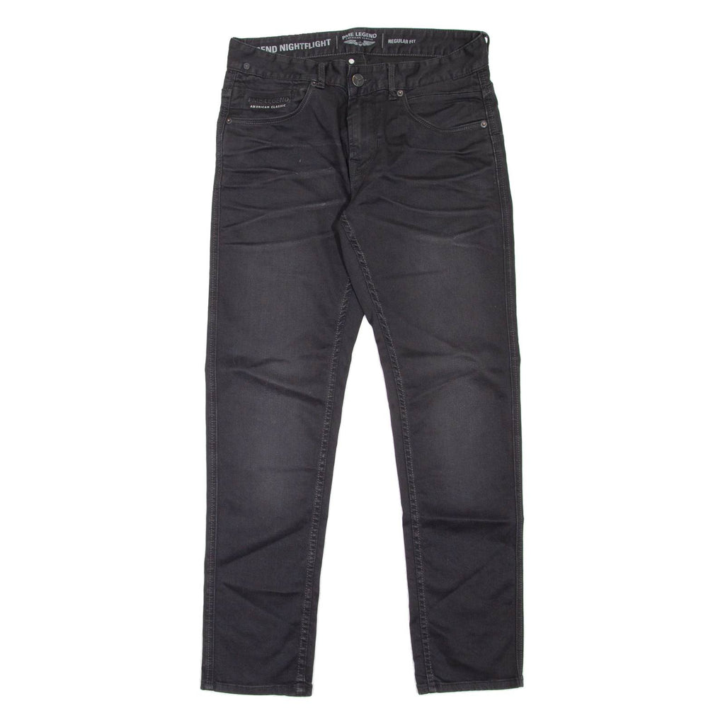 PME LEGEND Nightflight Mens Jeans Black Regular Straight W31 L30