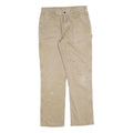 CARHARTT Mens Cotton Blend Beige Relaxed Straight Trousers W32 L32 Workwear