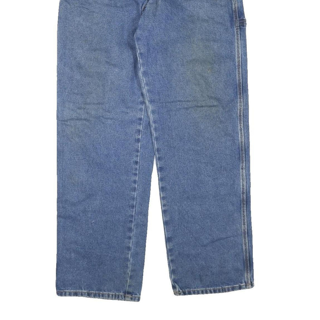 DICKIES Womens Blue Regular Fit Straight Leg Denim Jeans W32 L30 Workwear