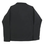 KAPPA Womens Black Polyester Blend Zip Jacket L Plain Lightweight Sportswear
