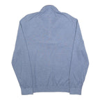 NAUTICA Mens Blue Plain Pullover Jumper Crew Neck Basic Knit L Cotton Blend