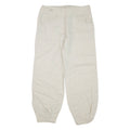 Womens Trousers Beige Regular Tapered Linen W32 L30