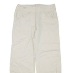 Womens Trousers Beige Regular Tapered Linen W32 L30