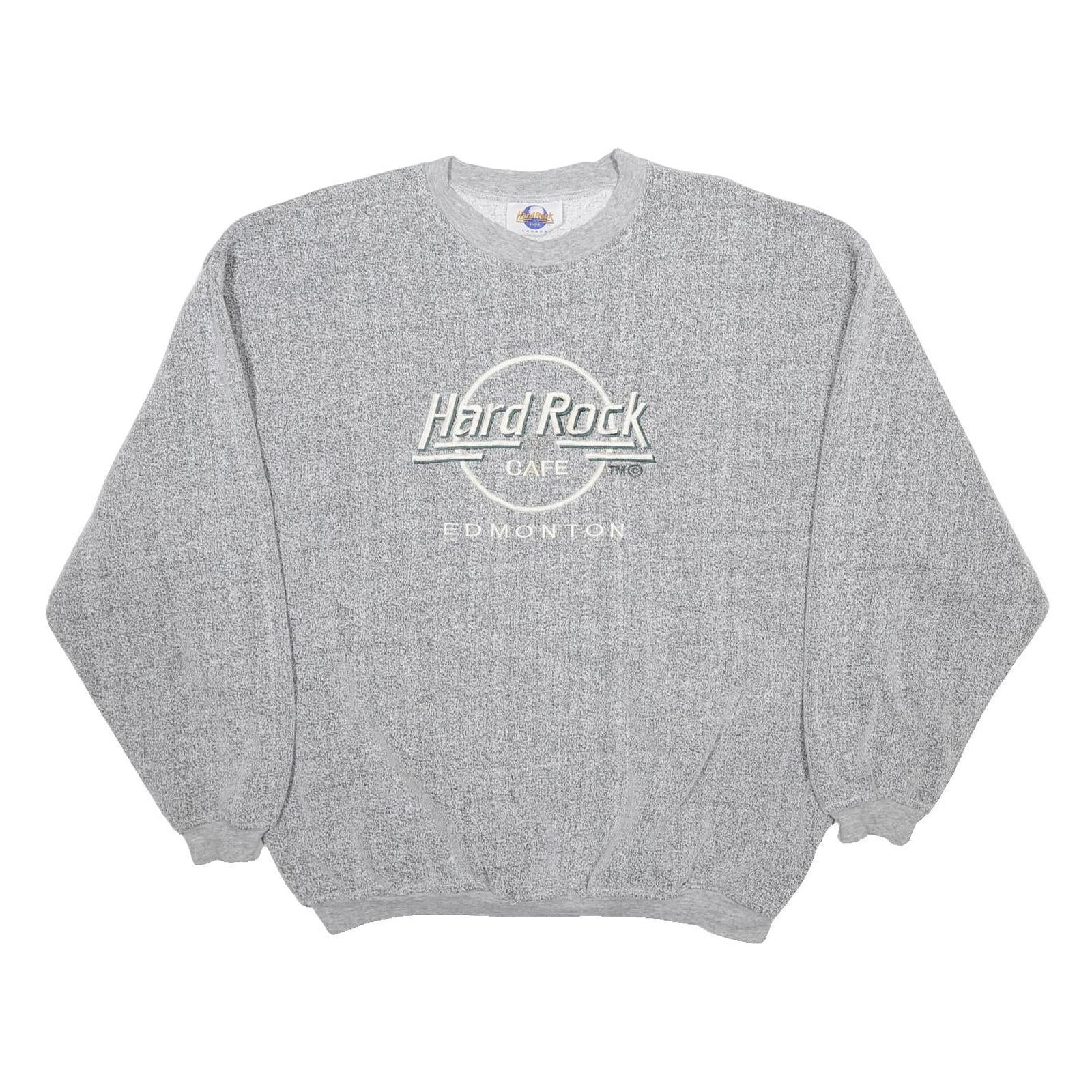 HARD ROCK CAFE Womens Grey Hard Rock Edmonton Crew Neck XL Sweatshirt Casual