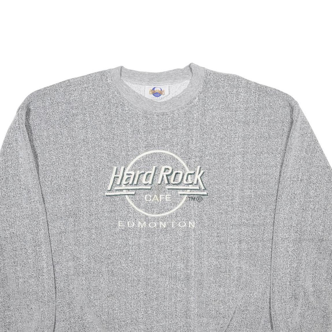 HARD ROCK CAFE Womens Grey Hard Rock Edmonton Crew Neck XL Sweatshirt Casual