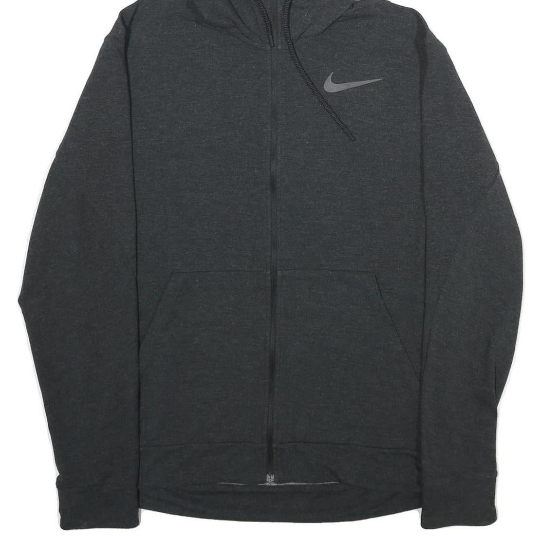 NIKE Mens Black Hoodie Full Zip M Athletic Sportswear Lightweight Sweatshirt