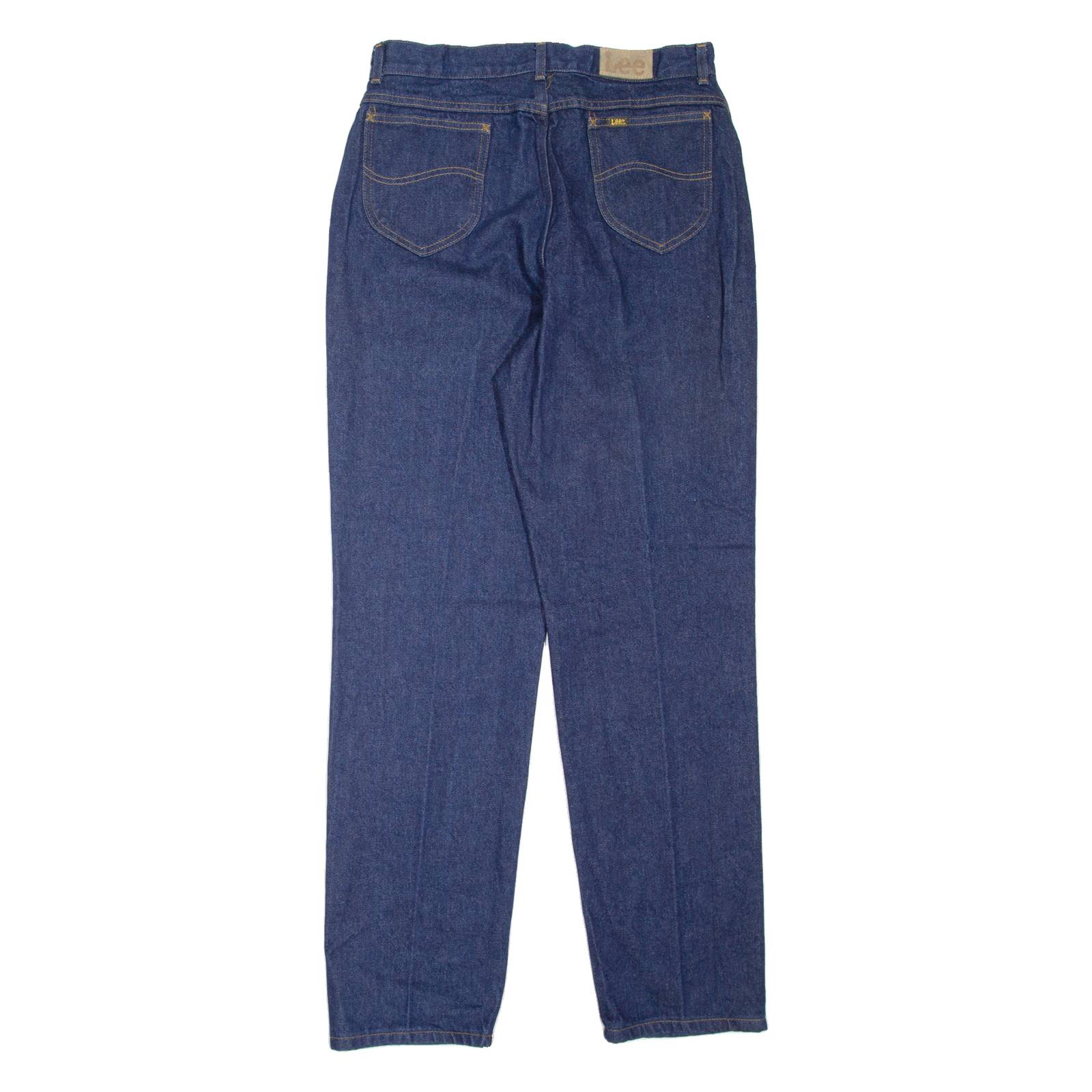 LEE Womens Jeans Blue Regular Mom W30 L31