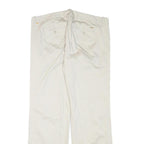 TOMMY HILFIGER Womens White Regular Fit Straight Leg Trousers W33 L28 Cotton