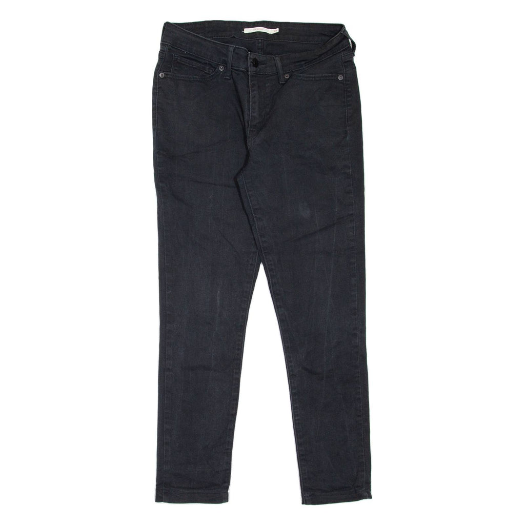 LEVI'S 711 Womens Jeans Black Slim Skinny W29 L26