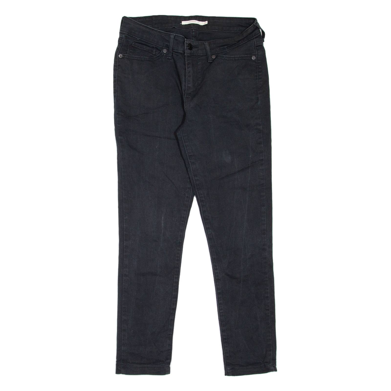 LEVI'S 711 Womens Jeans Black Slim Skinny W29 L26