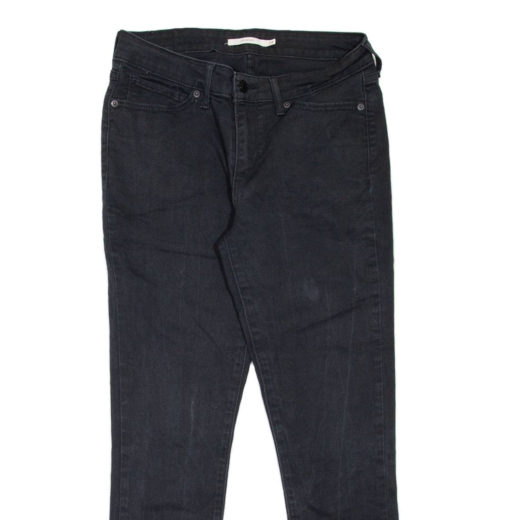 LEVI'S 711 Womens Jeans Black Slim Skinny W29 L26