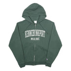 CHAMPION Mens Green Kennebunkport Maine Full Zip Hoodie M Cotton Blend