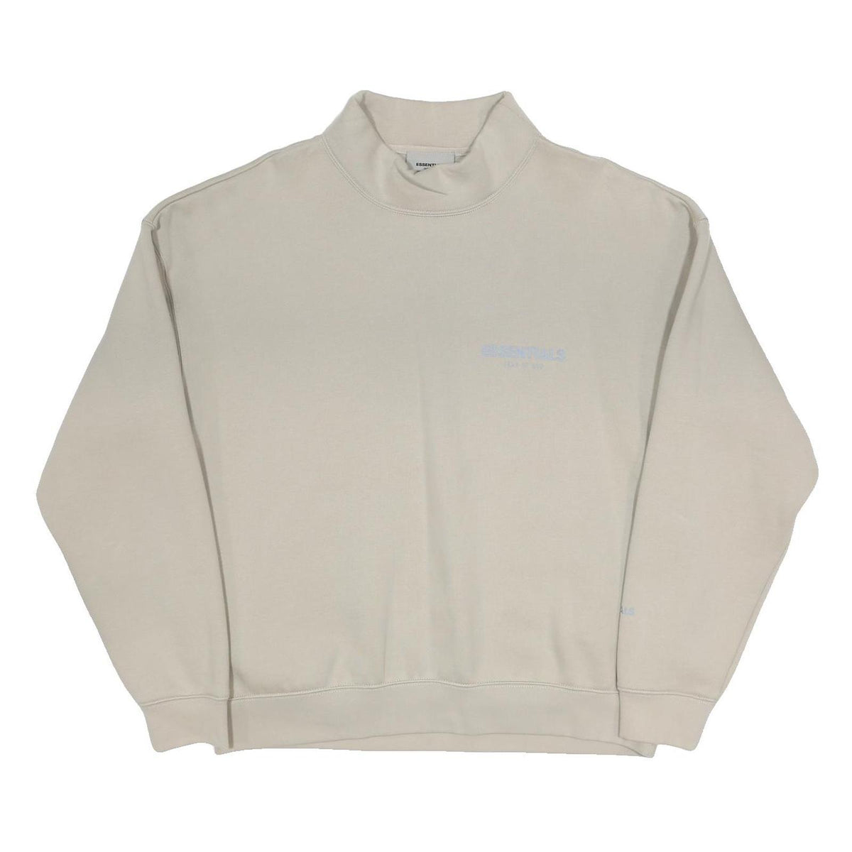 FEAR OF GOD ESSENTIALS Womens Beige Crew Neck L Logo Cotton Sweatshirt