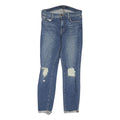 J BRAND Womens Blue Denim Regular Skinny Jeans W28 L26 Distressed Frayed Hem