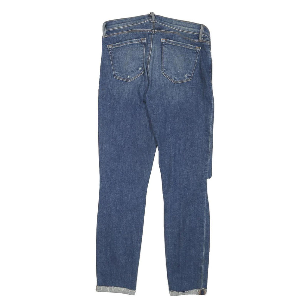 J BRAND Womens Blue Denim Regular Skinny Jeans W28 L26 Distressed Frayed Hem