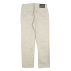 LEVI'S Mens Regular Fit Beige Cotton Blend Trousers W32 L30 Classic Zip Pocket