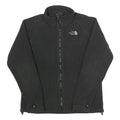THE NORTH FACE Womens Black Zip Jacket L Polyester Blend Plain Outdoor Casual