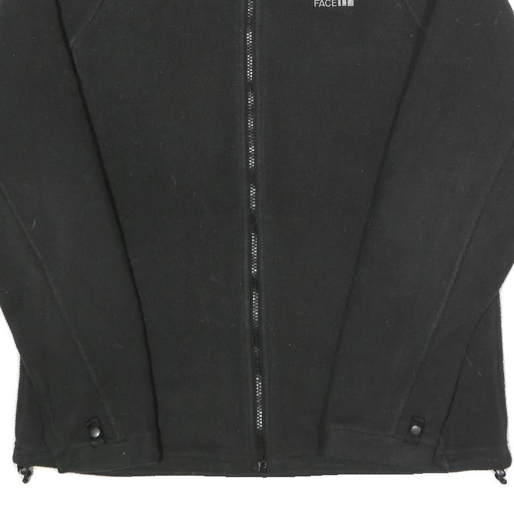 THE NORTH FACE Womens Black Zip Jacket L Polyester Blend Plain Outdoor Casual