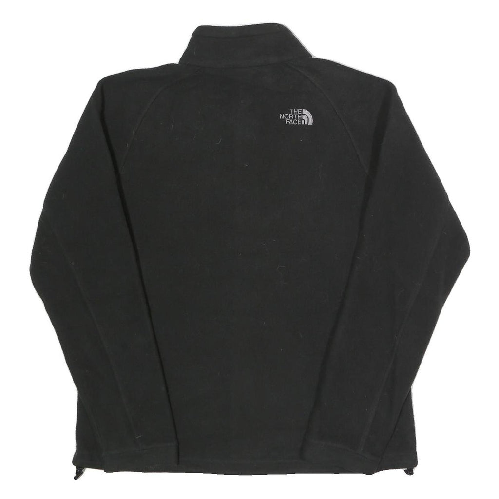 THE NORTH FACE Womens Black Zip Jacket L Polyester Blend Plain Outdoor Casual