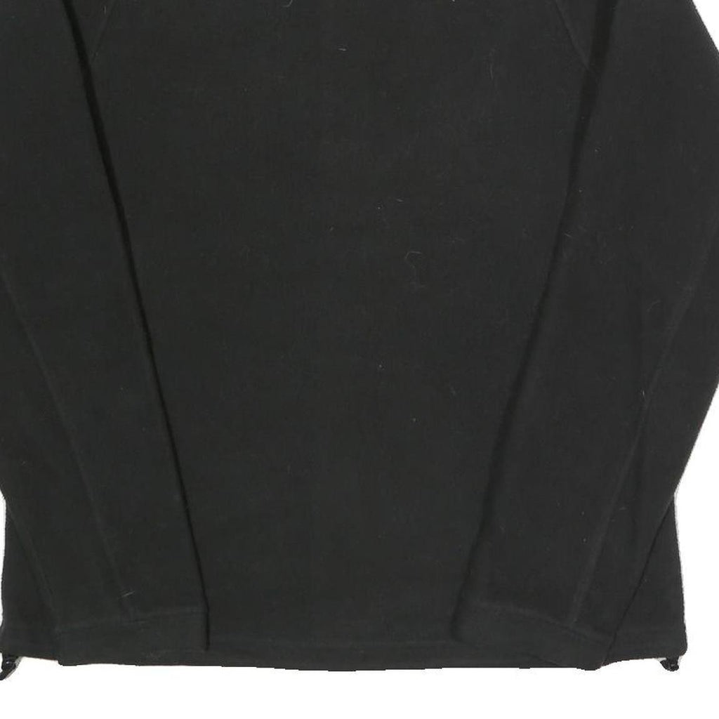 THE NORTH FACE Womens Black Zip Jacket L Polyester Blend Plain Outdoor Casual