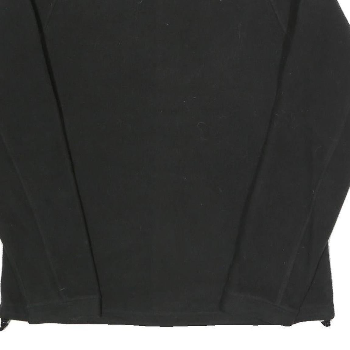 THE NORTH FACE Womens Black Zip Jacket L Polyester Blend Plain Outdoor Casual