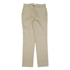 MICHAEL KORS Womens Cotton Beige Slim Straight Trousers W28 L28 Smart Casual