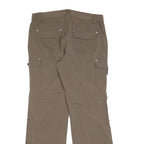 TCM Womens Regular Fit Beige Cargo Trousers W34 L32 Outdoor Casual Polyester