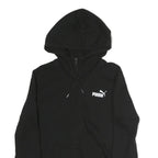 PUMA Mens Black Pullover S Zip Hoodie Cotton Casual Sportswear