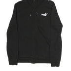 PUMA Mens Black Pullover S Zip Hoodie Cotton Casual Sportswear