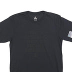 NIKE Mens Black Graphic T-Shirt M Short Sleeve Crew Neck Cotton Blend Casual