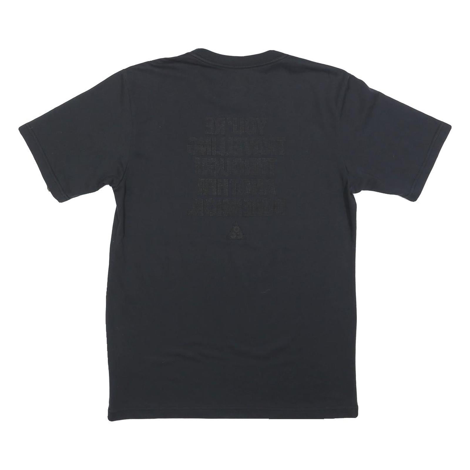 NIKE Mens Black Graphic T-Shirt M Short Sleeve Crew Neck Cotton Blend Casual
