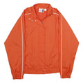 PUMA Womens Orange Zip Jacket UK 16 Polyester Plain Lightweight Sportswear