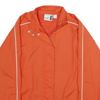 PUMA Womens Orange Zip Jacket UK 16 Polyester Plain Lightweight Sportswear