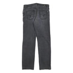 PIERRE CARDIN Mens Regular Fit Black Denim Jeans W36 L34 Classic Cotton Zip