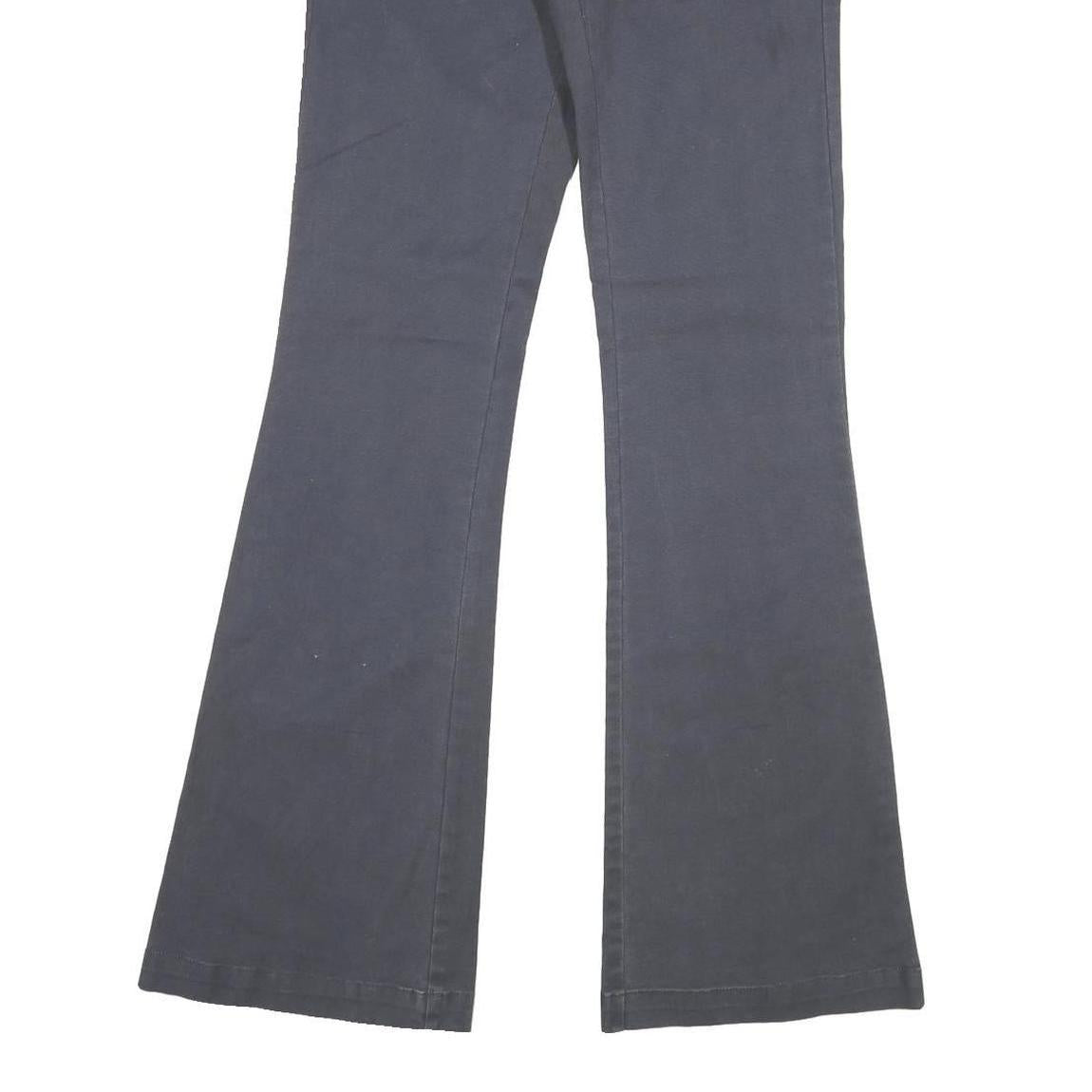 Womens Slim Fit Navy Blue Jeans Cotton Zip W26 L33 Button Pocket Detail