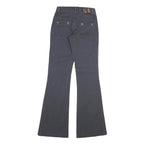 Womens Slim Fit Navy Blue Jeans Cotton Zip W26 L33 Button Pocket Detail