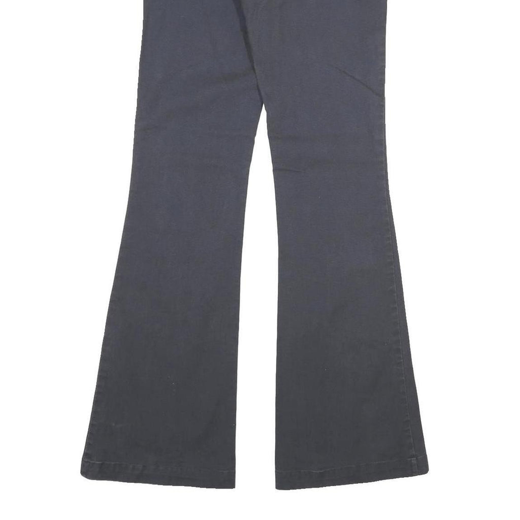 Womens Slim Fit Navy Blue Jeans Cotton Zip W26 L33 Button Pocket Detail