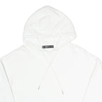 FBSISTER Womens White Pullover Hoodie XS Cropped Cotton Blend Sweatshirt