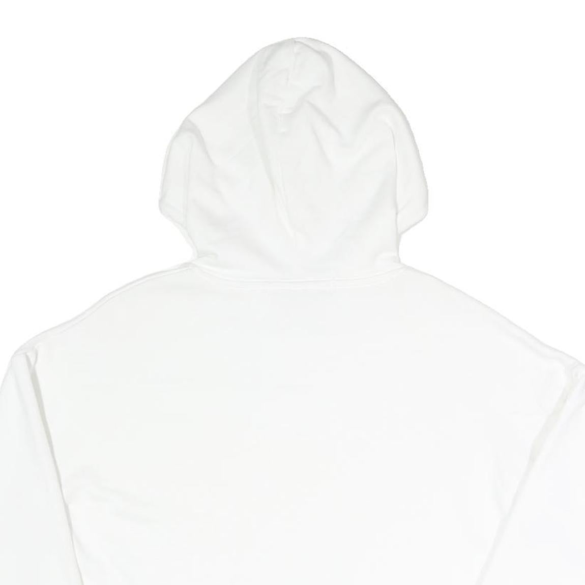 FBSISTER Womens White Pullover Hoodie XS Cropped Cotton Blend Sweatshirt