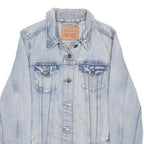 LEVI'S Womens Blue Denim Button Jacket S Cotton Classic Fit Lightweight Casual